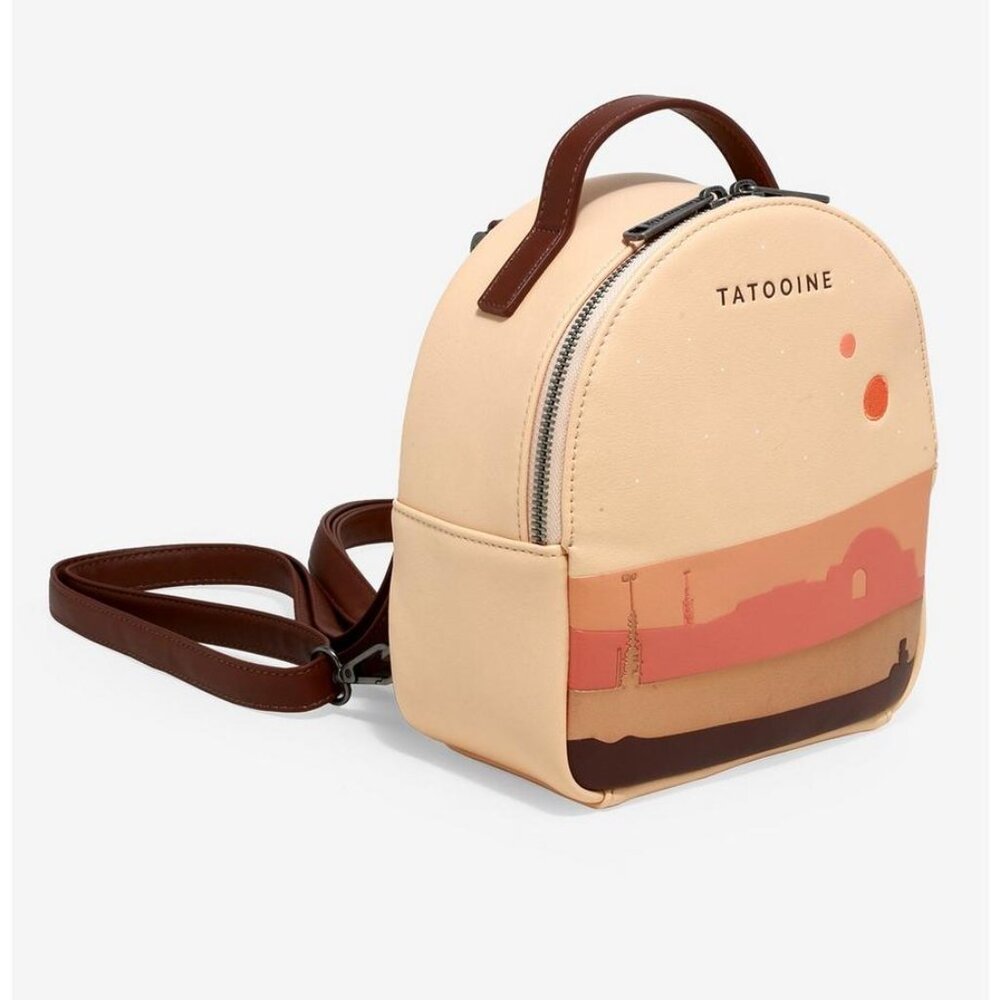 Loungefly Star Wars Tatooine Mini Convertible Backpack with Pouch - Picture 8 of 8